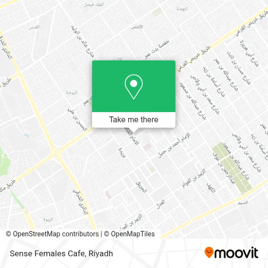 Sense Females Cafe map