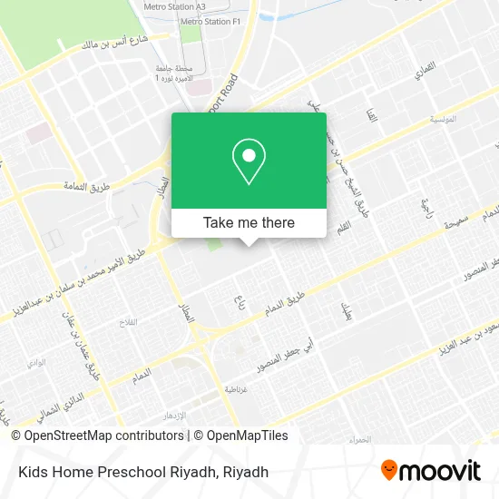 Kids Home Preschool Riyadh map
