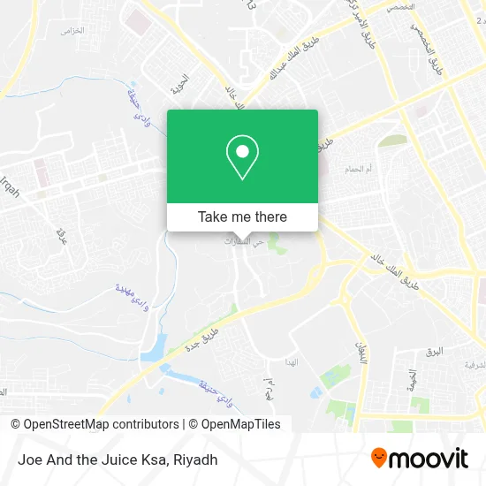 Joe And the Juice Ksa map