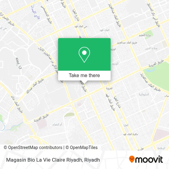 Magasin Bio La Vie Claire Riyadh map