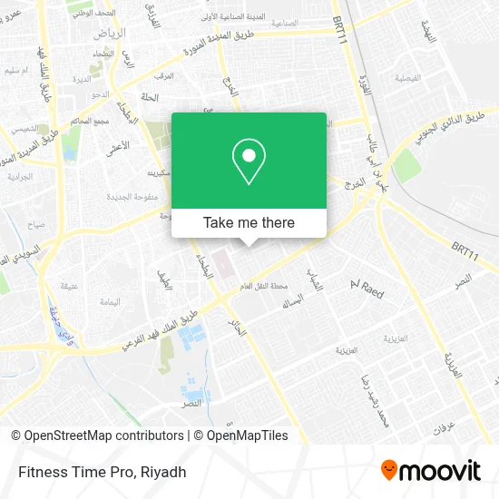 Fitness Time Pro map