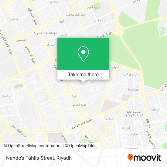 Nando's Tahlia Street map