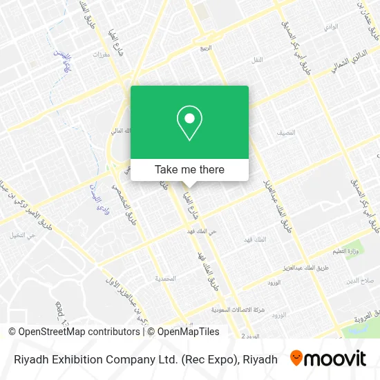Riyadh Exhibition Company Ltd. (Rec Expo) map