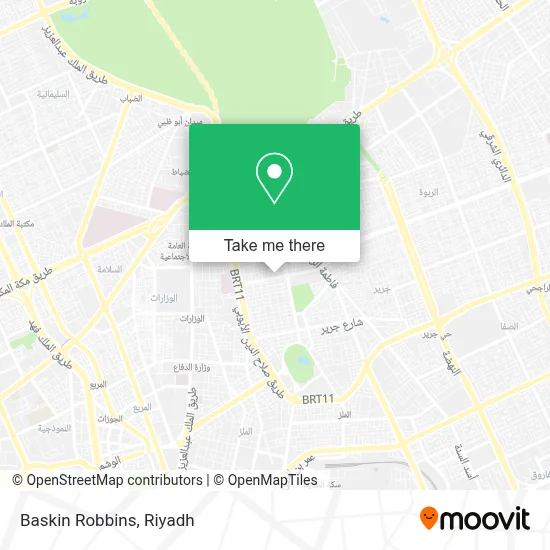 Baskin Robbins map
