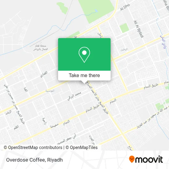Overdose Coffee map