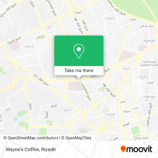 Wayne's Coffee map