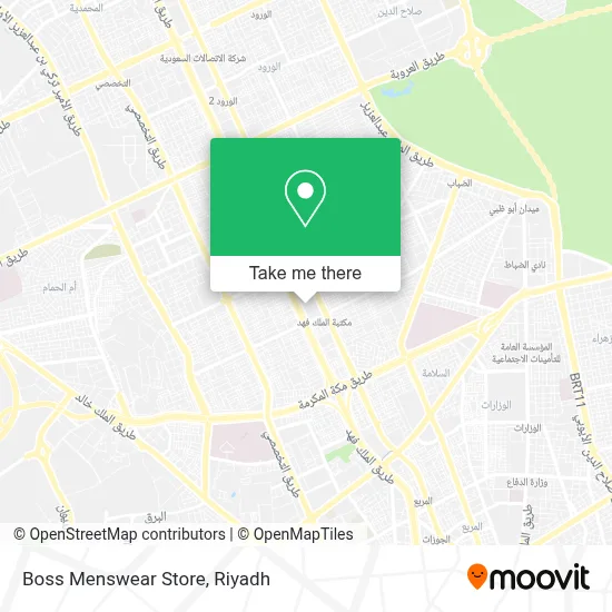 Boss Menswear Store map