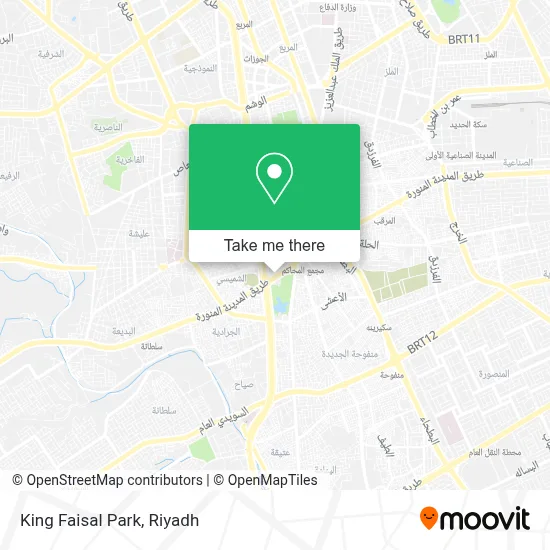 King Faisal Park map