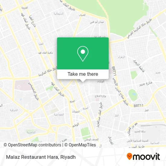 Malaz Restaurant Hara map