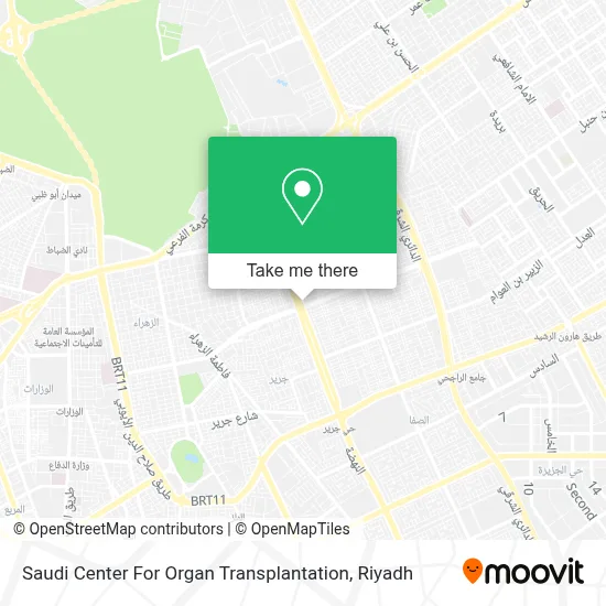Saudi Center For Organ Transplantation map