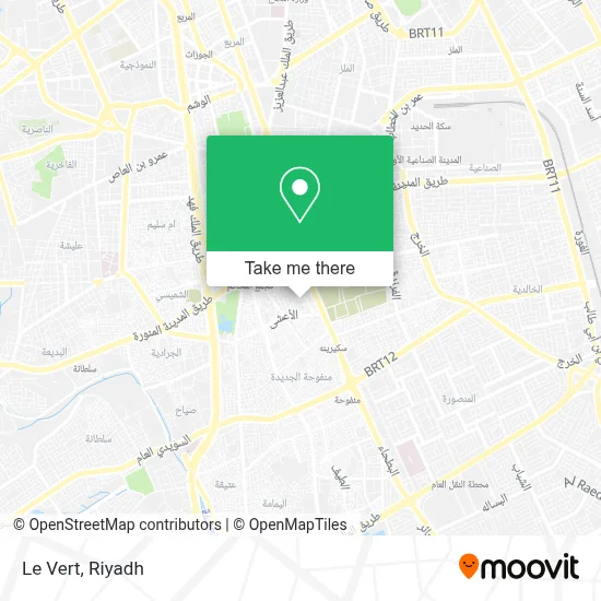 Le Vert map