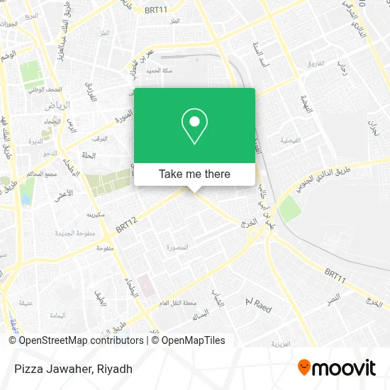 Pizza Jawaher map