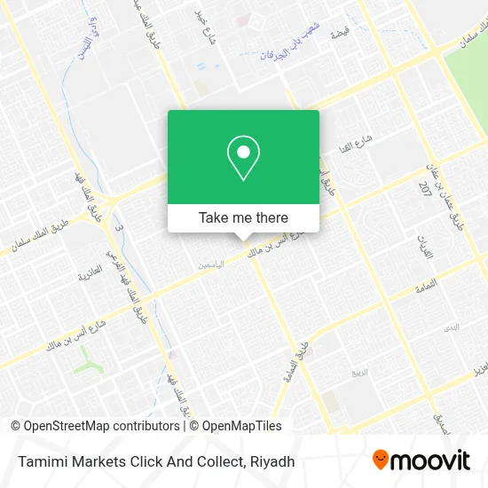 Tamimi Markets Click And Collect map