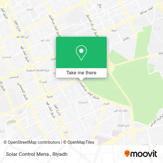 Solar Control Mena. map