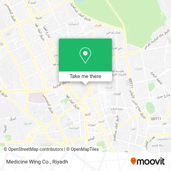 Medicine Wing Co. map