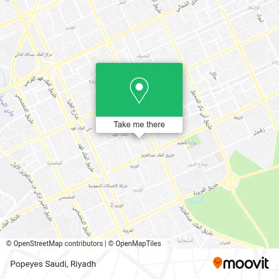 Popeyes Saudi map