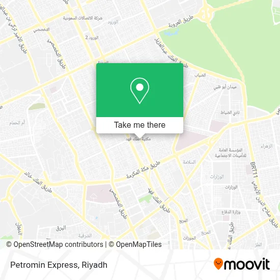 Petromin Express map