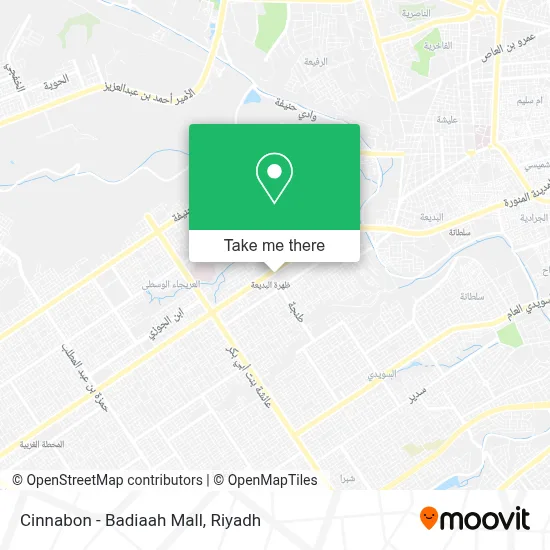 Cinnabon - Badiaah Mall map