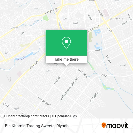Bin Khamis Trading Sweets map
