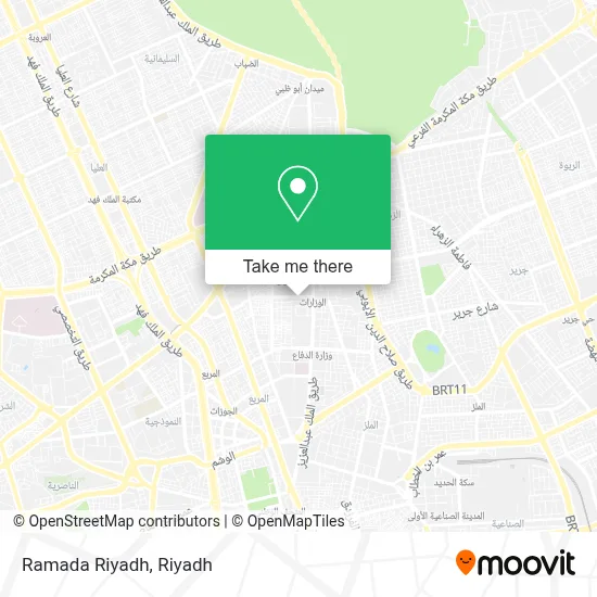 Ramada Riyadh map