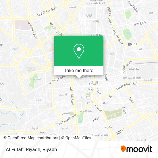 Al Futah, Riyadh map
