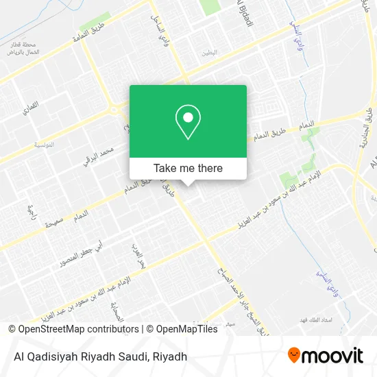 Al Qadisiyah Riyadh Saudi map