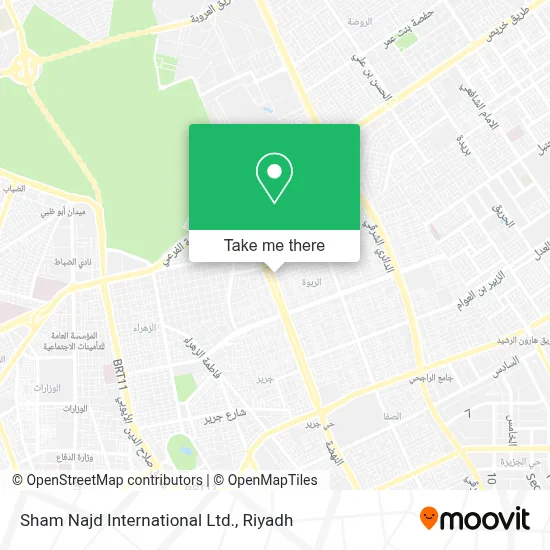 Sham Najd International Ltd. map