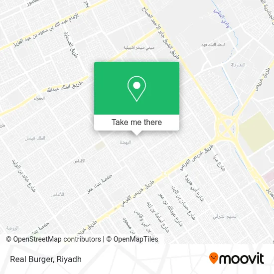 Real Burger map