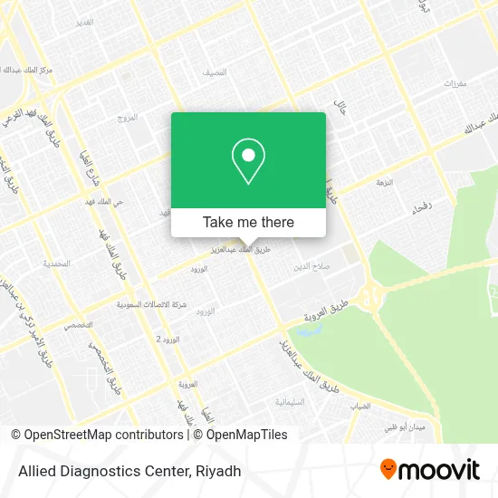 Allied Diagnostics Center map