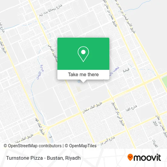 Turnstone Pizza - Bustan map