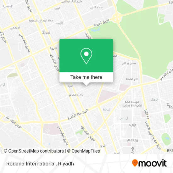 Rodana International map