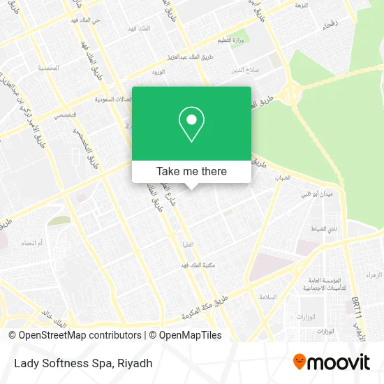 Lady Softness Spa map