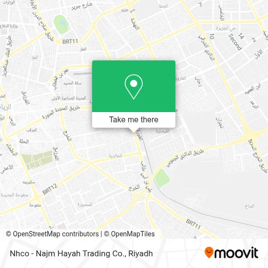 Nhco - Najm Hayah Trading Co. map