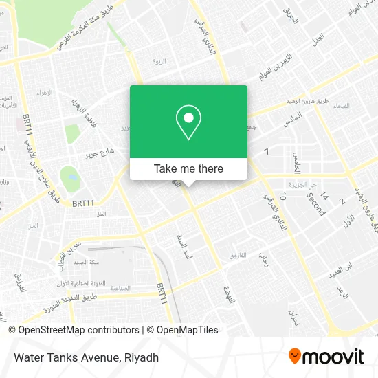 Water Tanks Avenue map
