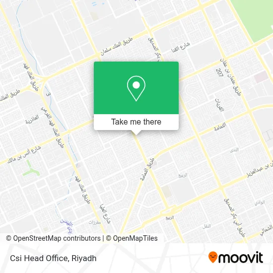 Csi Head Office map