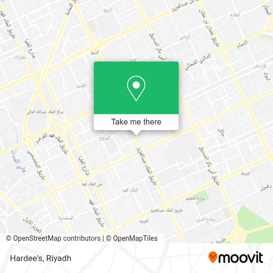 Hardee's map