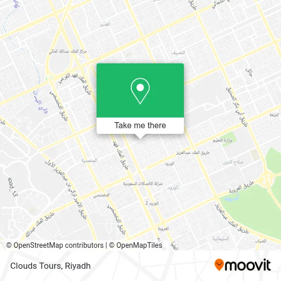 Clouds Tours map