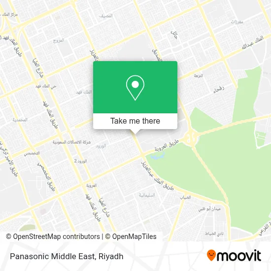 Panasonic Middle East map