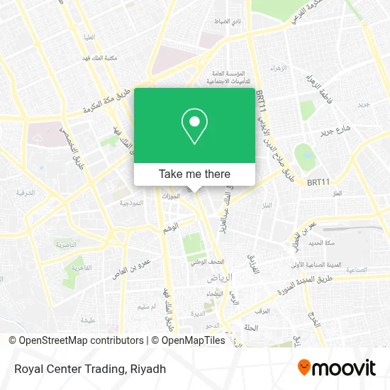 Royal Center Trading map