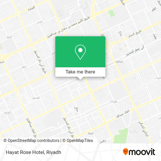 Hayat Rose Hotel map