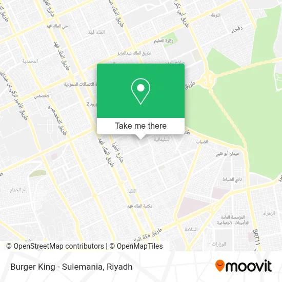Burger King - Sulemania map