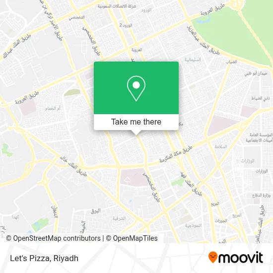 Let's Pizza map