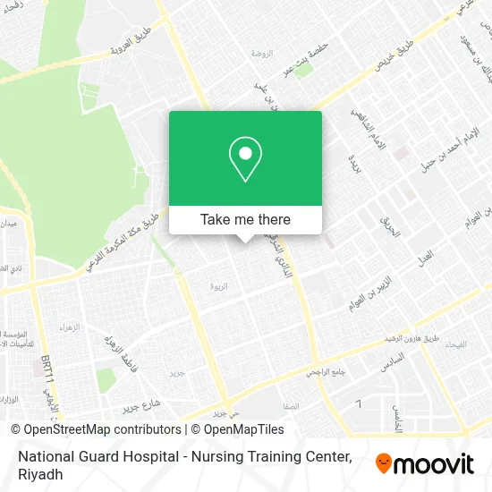National Guard Hospital - Nursing Training Center map