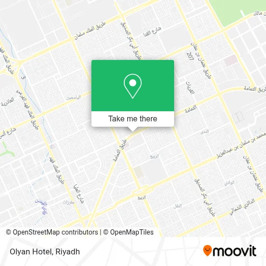 Olyan Hotel map