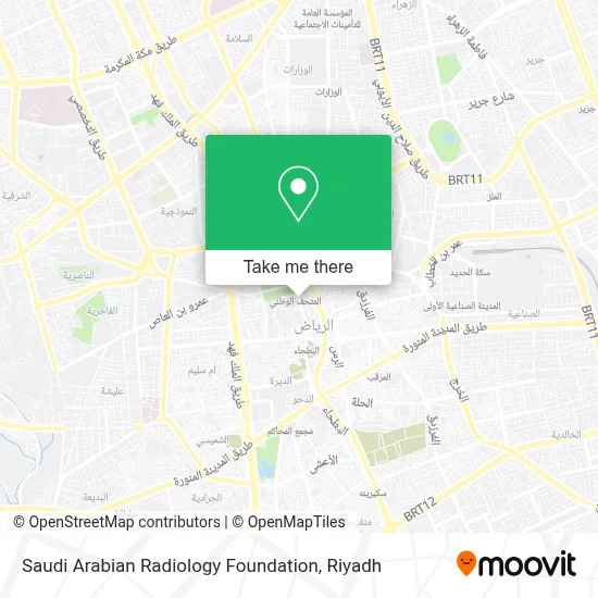 Saudi Arabian Radiology Foundation map