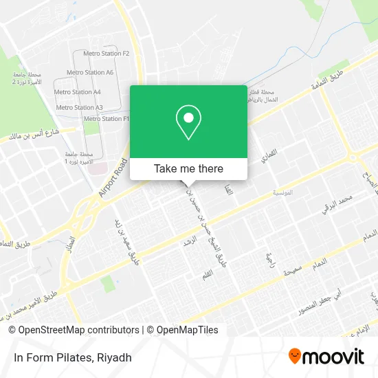 In Form Pilates map