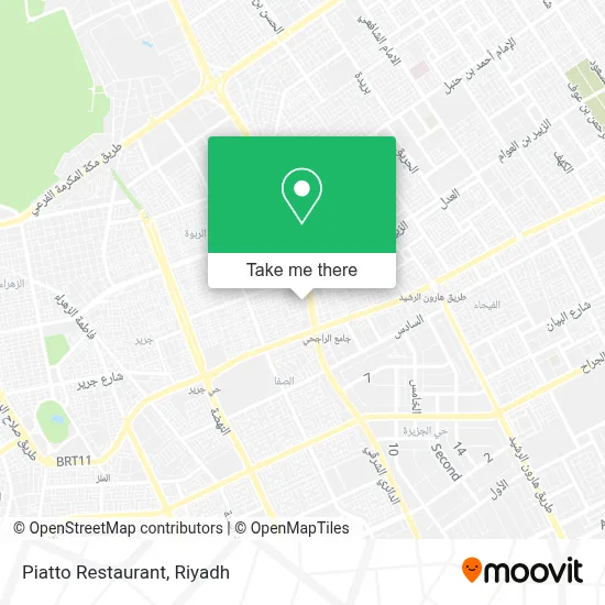 Piatto Restaurant map