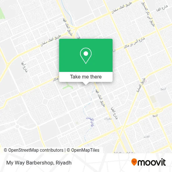 My Way Barbershop map