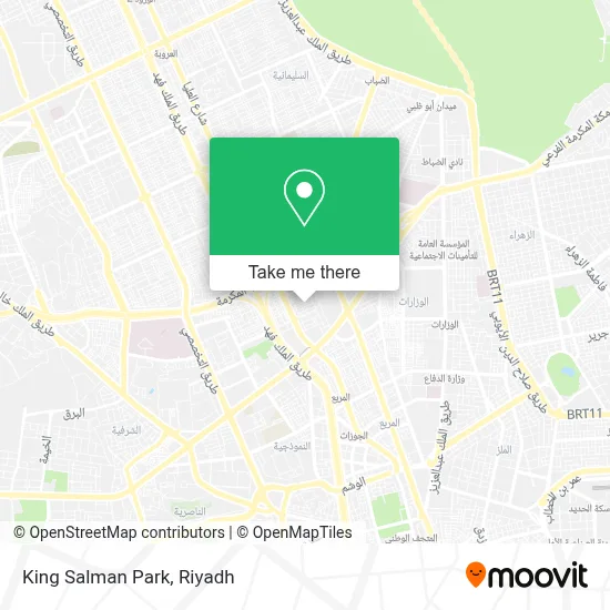 King Salman Park map