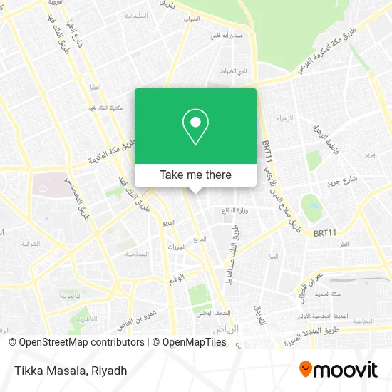 Tikka Masala map